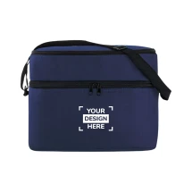 Cooler bag | PE & aluminum foil lining | 2 compartments | Adjustable shoulder strap
