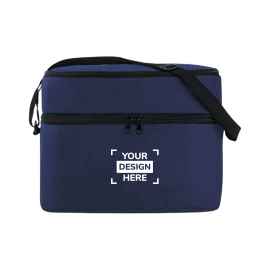 Kühltasche | PE- und Aluminiumfolienauskleidung | 2 Fächer | Verstellbarer Schultergurt