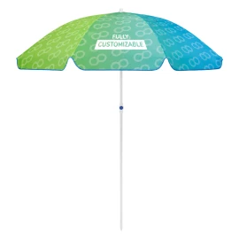 Beach umbrella | Polyester 180g/m² | 115cm pole | Full-color print on all panels