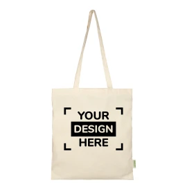 Tote bag | Organic cotton 100 g/m² | 32 cm handles | 7 L