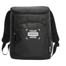 Sac à dos isotherme | Polyester recyclé 420D | 18 canettes | Poche frontale zippée | Durable