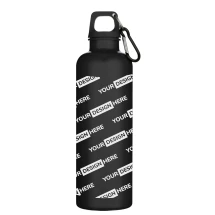 Borraccia | Plastica PET riciclata certificata RCS | 750 ml | Tappo a vite | Moschettone | Sostenibile