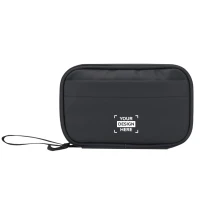 Tech pouch | GRS recycled PU | 1 L | Front pocket | Water-resistant | Sustainable