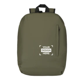 Anti-theft backpack | GRS recycled PU | 18 L | 15 inch laptop compartment | Front zip pocket | Sustainable