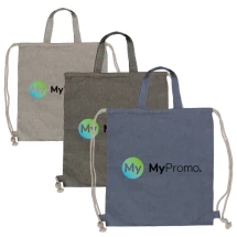 Trekkoordtas | Gerecycled katoen 140g/m² | 42x38cm | Sluiting met trekkoord | Unieke uitstraling | Duurzaam