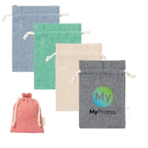 Produceerzak | 120 g/m² | 100% gerecycled katoen | Koordsluiting
