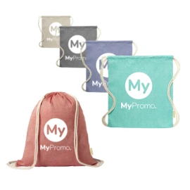 Drawstring bag | Recycled cotton 120g/m² | 38x42cm | Many colors available