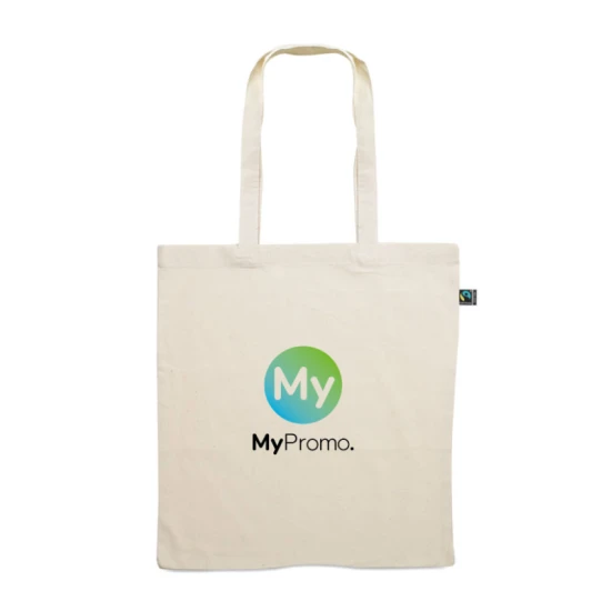 Boodschappentas | Katoen 140 g/m² | 38x42 cm | Fairtrade | beige