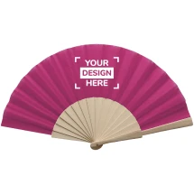 Éventail | Bois et polyester | Nombreuses couleurs
