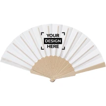 Éventail | Fibre de bambou et rPET | 42,5x23cm | Design élégant