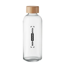 Water bottle | Glass | 650 ml | Bamboo lid