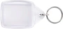 Transparent key holder | Plastic | 5.9 x 4.1cm | Metal keyring