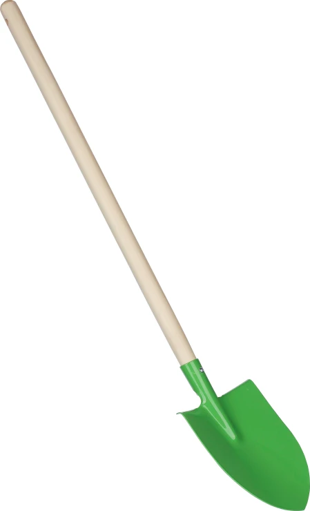 Garden shovel | Wood & steel | 69cm | Engraving | cobalt blue