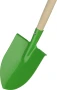 Garden shovel | Wood & steel | 69cm | Engraving