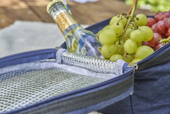 Koeltas | Denim & PU | Draaghandvat | blauw