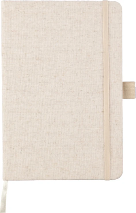A5 Notebook | Hemp | 80 lined pages | Sustainable | khaki