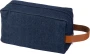 Toilettas | Denim & PU | Kort handvat
