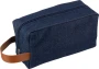 Toilettas | Denim & PU | Kort handvat