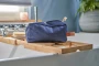 Toilettas | Denim & PU | Kort handvat