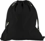 Tas met koord | Nylon | 45x37x2cm | Incl. voorkant met rits