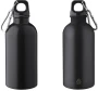 Waterfles | Gerecycled roestvrij staal & PP | 400ml | Met aluminium karabijnhaak | Duurzaam