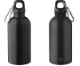 Waterfles | Gerecycled roestvrij staal & PP | 400ml | Met aluminium karabijnhaak | Duurzaam