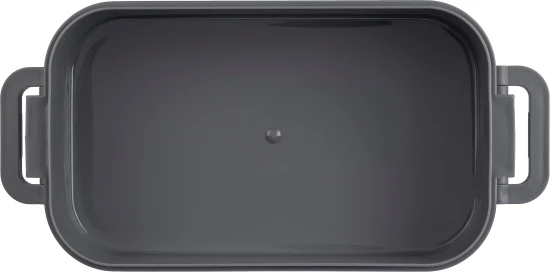 Lunchbox | PP | 1,6L | Twee lagen | Compact ontwerp | zwart