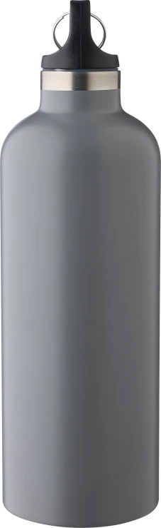 Thermos bottle | Recycled stainless steel & PP | 500ml | With aluminium carabiner | Sustainable | black