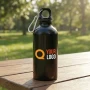 Waterfles | Gerecycled roestvrij staal & PP | 400ml | Met aluminium karabijnhaak | Duurzaam