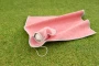 Golf towel | rPET | 31.5x31.5cm | With golf ball pouch & metal hook | Machine washable