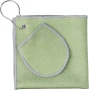 Golf towel | rPET | 31.5x31.5cm | With golf ball pouch & metal hook | Machine washable