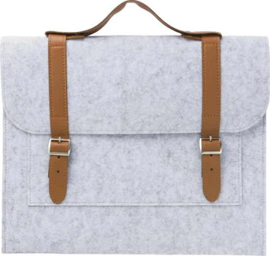 Document bag | Felt & RPET | 37,0 x 30,0 cm | One large compartment | grey