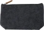 Kulturtasche | rPET-Filz & PU-Details | 21x12x4cm | Trendy