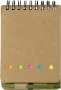 Ringband notitieboekje | 60 gelinieerde vellen | 150 sticky notes