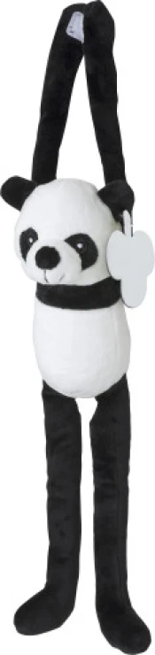 Plush toy panda | Polypropylene & polyester | With velcro closing | Printing on tag | custom;multicolour