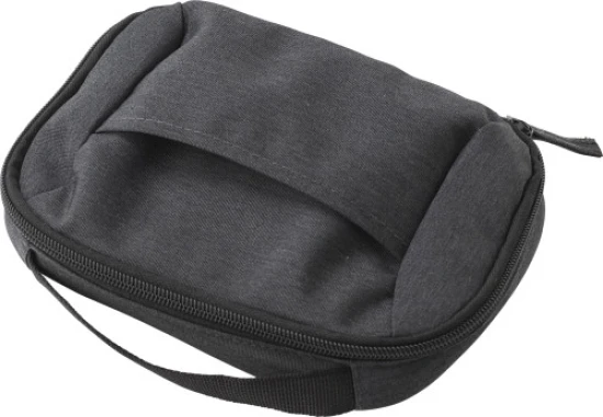 Travel pouch | 600D Polyester | 19,0x4,5x13,5 cm | Multiple pockets | anthracite