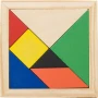 Sliding puzzle | Wood | 10x 10x 0,7 cm | 7 pieces | Eco proof