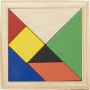 Sliding puzzle | Wood | 10x 10x 0,7 cm | 7 pieces | Eco proof