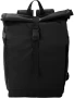 Rolltop backpack | 600D RPET | 31 x 15 x 45 cm | Zippered pockets on sides