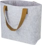 Shopping bag | Felt & RPET | 42,0 x 10,0 x 30,0 cm | With PU handles