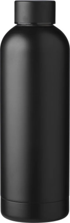 Thermos bottle | Recycled stainless steel | 500ml | Matt finish | Black