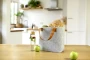 Shopping bag | Felt & RPET | 42,0 x 10,0 x 30,0 cm | With PU handles