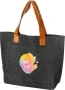 Shopping bag | Felt & RPET | 42,0 x 10,0 x 30,0 cm | With PU handles