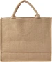 Bolsa de yute | Interior laminado | Asas cortas