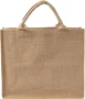Bolsa de yute | Interior laminado | Asas cortas
