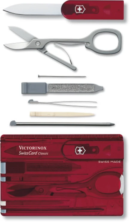 Victorinox SwissCard | Roestvrij staal | Tien functies | Hoge kwaliteit | zwart