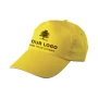 Casquette | Sergé de coton | 5 panneaux | Fermeture plastique ajustable | Impression en quadrichromie