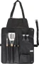 Barbecue 5pcs set | Acciaio inox | Con grembiule di nylon