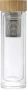 Doppelwandige Flasche | Bambus und Glas | 420 ml | Inklusive Teefilter