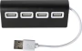 Hub USB | Aluminium | 8,9 x 3,6 x 2,3 cm | Quatre ports